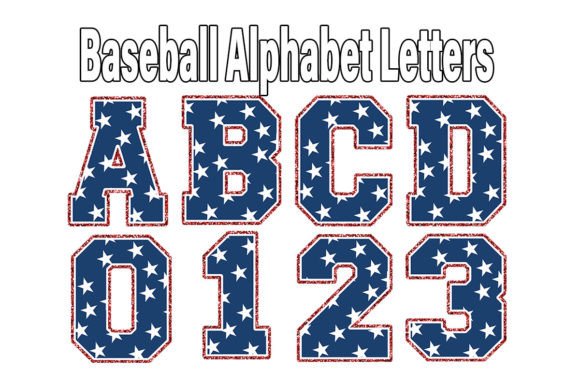 Baseball Mom Design Alphabet Letters for Creative Projects