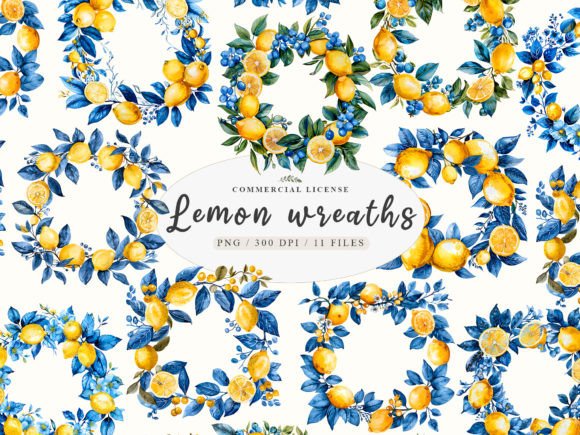 Bring Fresh Elegance to Your Projects with Lemon Branch Print and Lemon Wreath