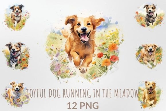 Bring Pure Happiness to Your Designs with Joyful Dog Clipart