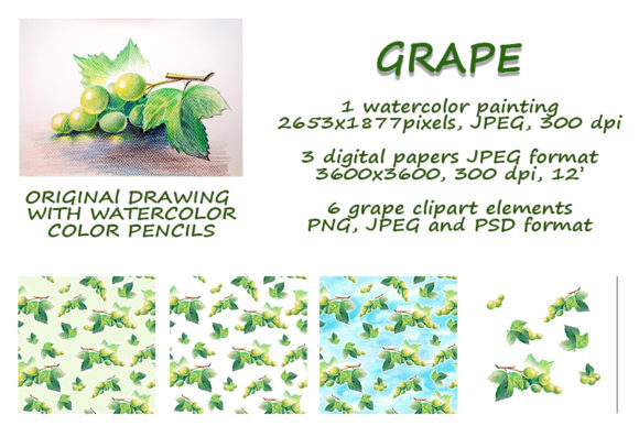 Bunch of Grapes Watercolor Pencils Draw: A Designer's Guide