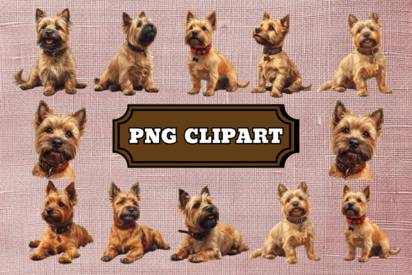 Cairn Terrier Dog Clipart Bundle: Creative Assets for Any Project