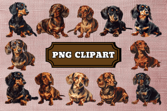 Dachshund Dog Clipart Bundle: A Designer's Best Friend