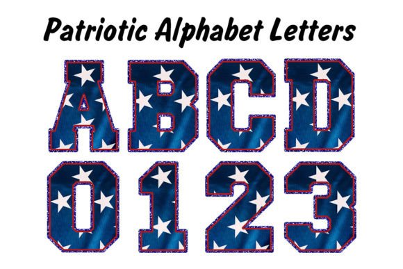 Design with Stars: Unlocking the Patriotic Alphabet Clipart