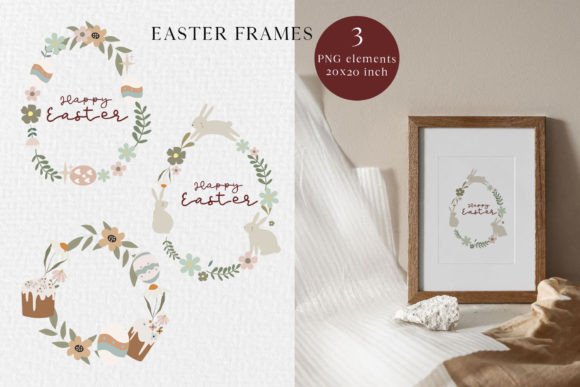Happy Easter Wreath Card: A Fresh Take on Holiday Design Assets