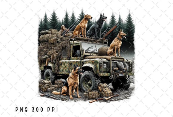 Hunting Dogs Camo Hunter Truck PNG: A Designer's Field Guide