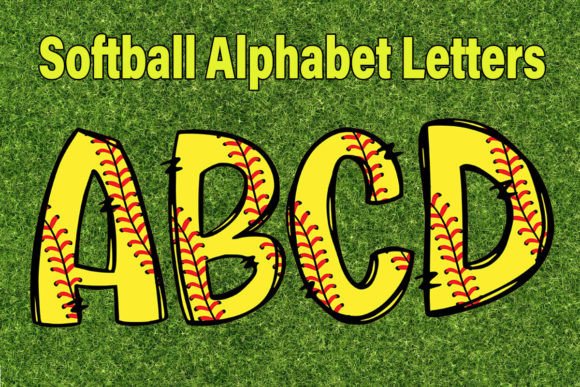 Softball Alphabet Doodle Letter Png: Your Design MVP