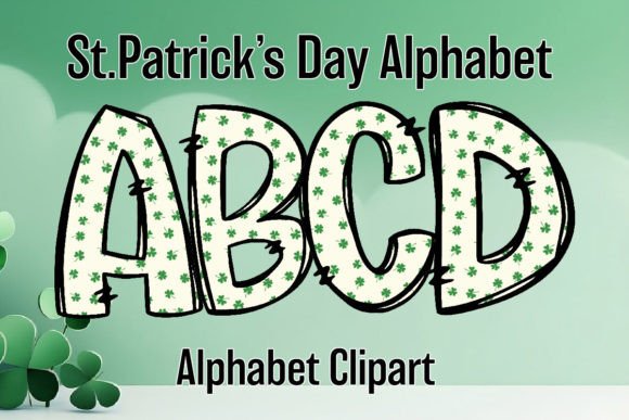 St. Patrick's Day Alphabet a-Z Letters4: Festive Design Asset