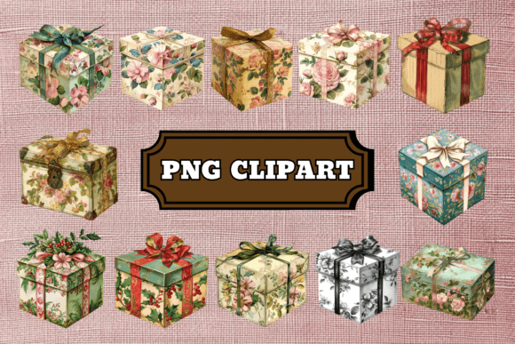 Unlocking Creativity with Vintage Gift Box Clipart